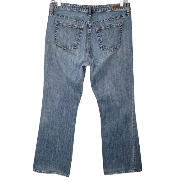 Polo Ralph Lauren Kelly Jean Womens Size 14 Blue Mid-Rise Bootcut Denim Jeans - Picture 2 of 10